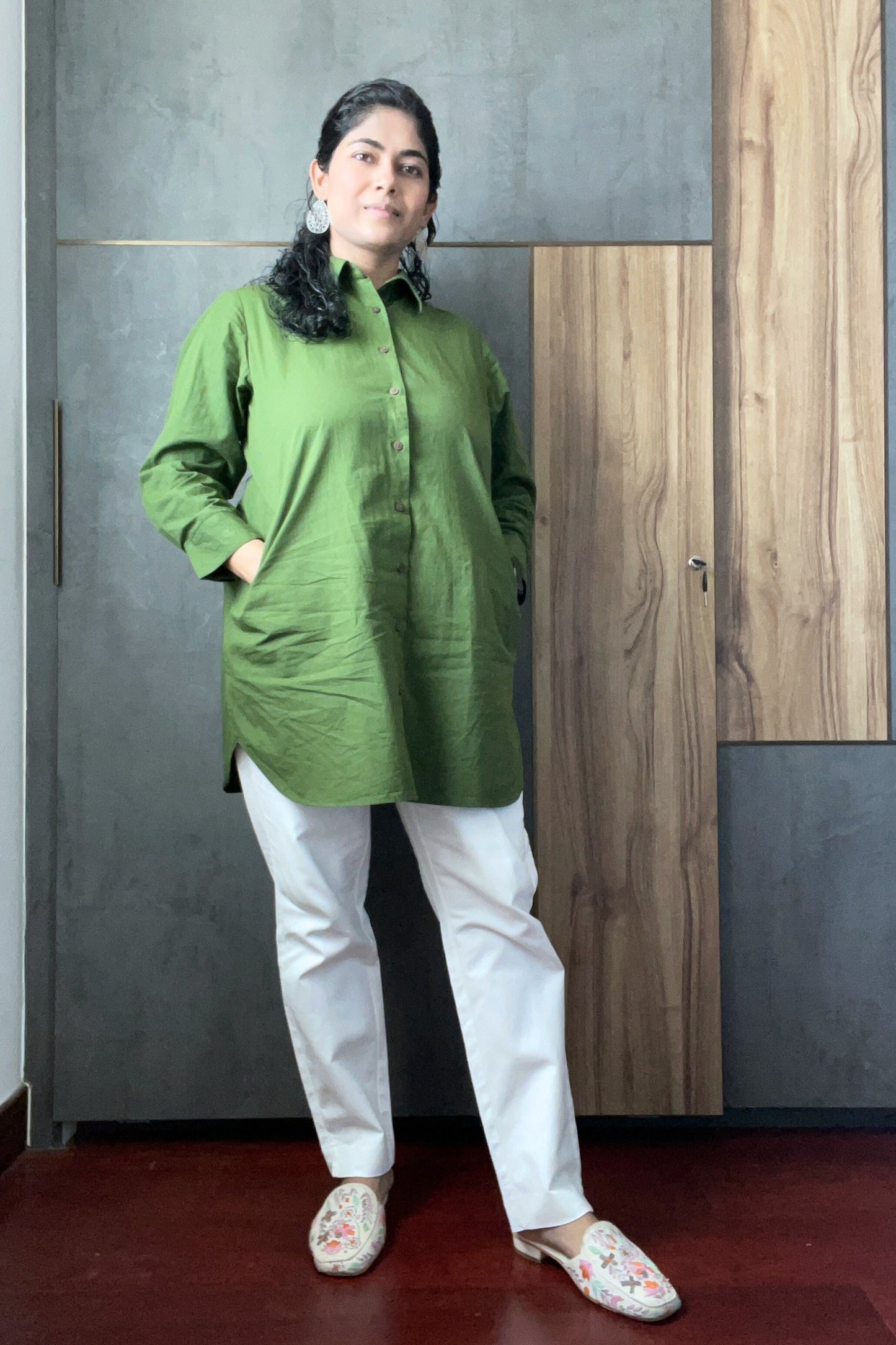 Lime Green Tunic Shirt