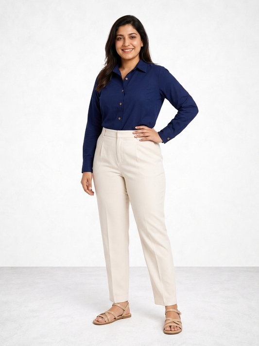 Navy Luxe Timeless Style Shirt