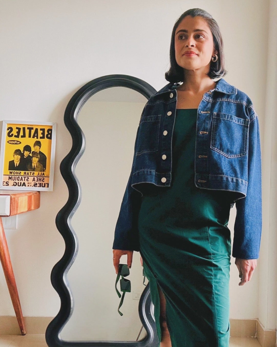 Myrtle Green Muse Slit Dress