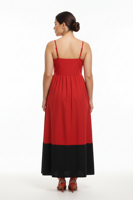 Black & Red Equinox Dress | Rectangle Shape Authority