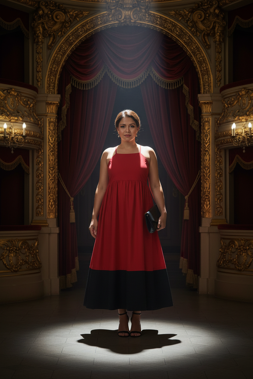 Black & Red Equinox Dress | Rectangle Shape Authority