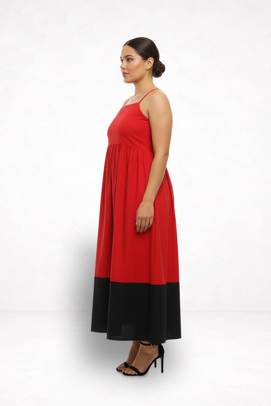 Black & Red Equinox Dress | Rectangle Shape Authority
