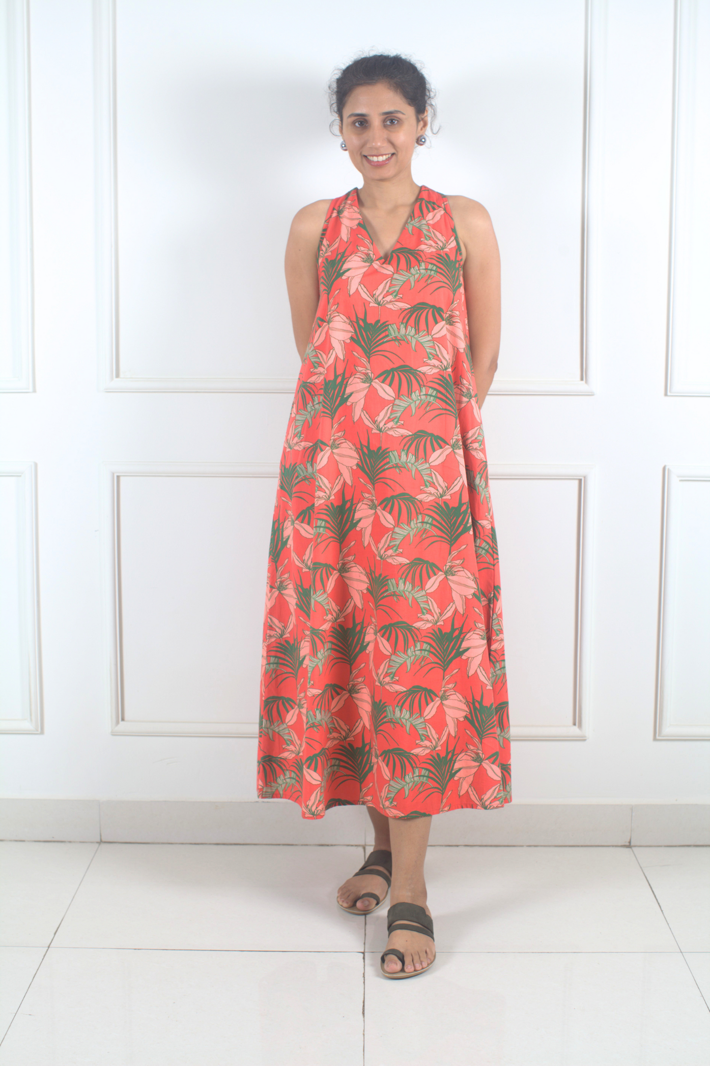 The Garden Breeze Back Twist Dress