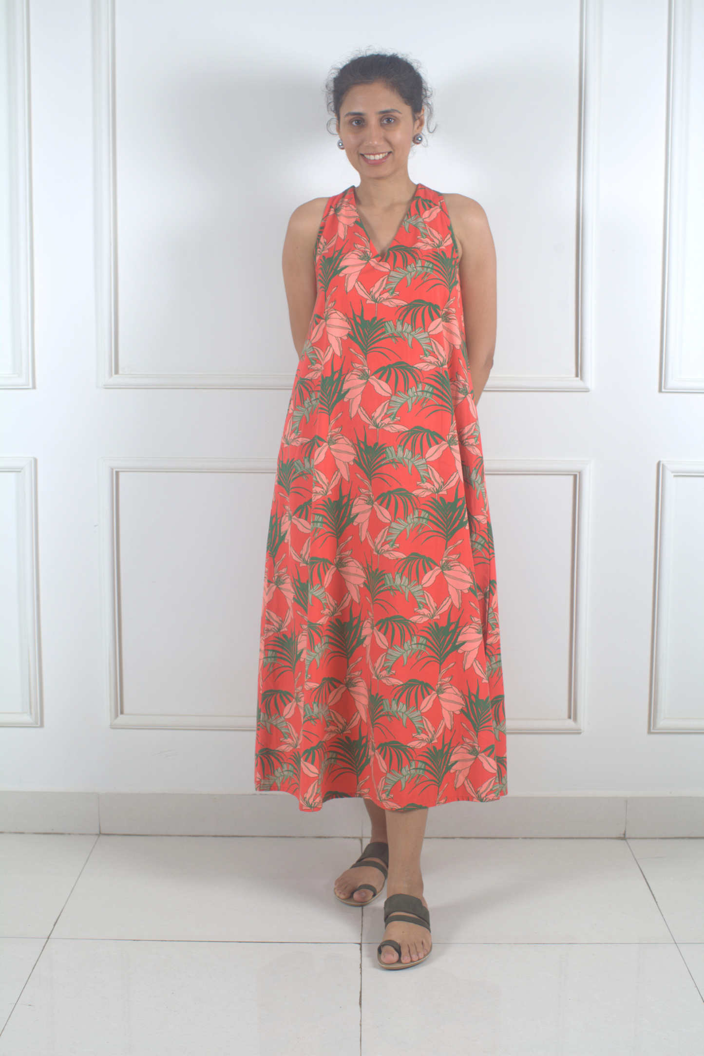 The Garden Breeze Back Twist Dress