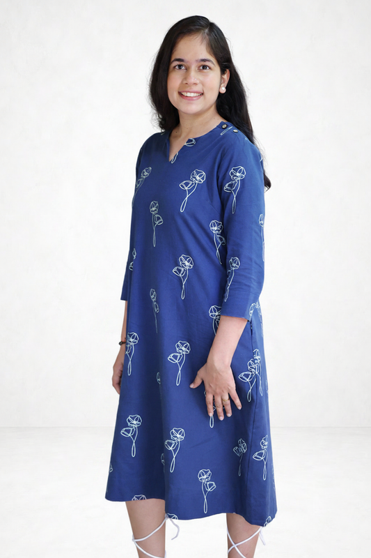 Indigo Dress - Image 4