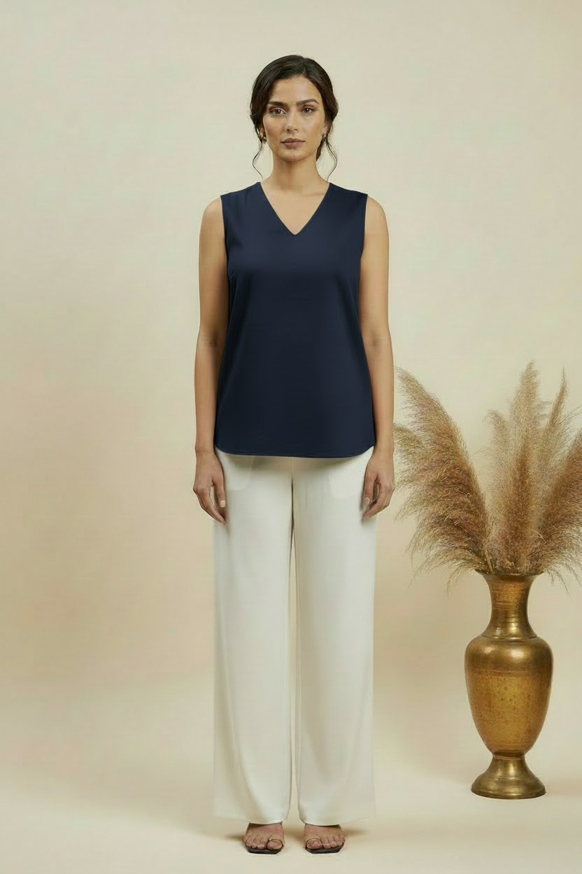 Navy Elevated Ease Top