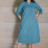 Teal Blue Light weight pure cotton Kurta Midi Dress