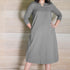 Ash Grey Light Weight Pure Cotton Kurta Midi Dress