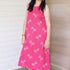 Viva Magenta Botanical Printed Sleeveless Maxi Dress