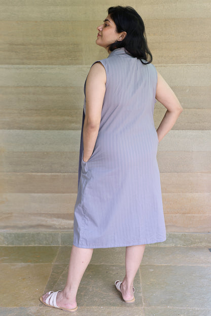 Indigo Blue Light Weight Cotton Sleeveless Shrug