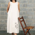 Kora Sleeveless Maxi Dress with Embroidery