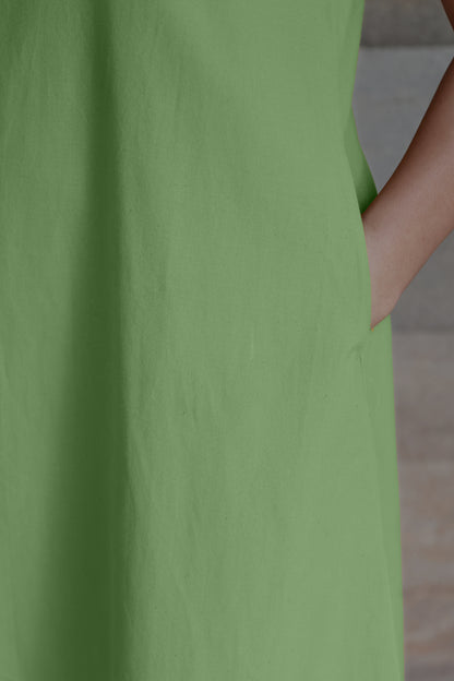 Sage Green Sleeveless Maxi Dress