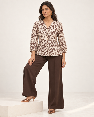 Autumn Breeze Peplum Top