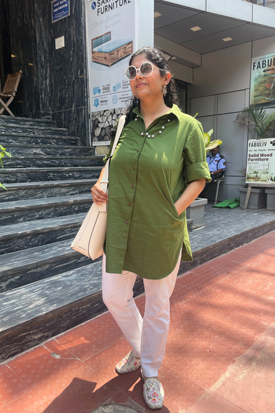 Lime Green Tunic Shirt