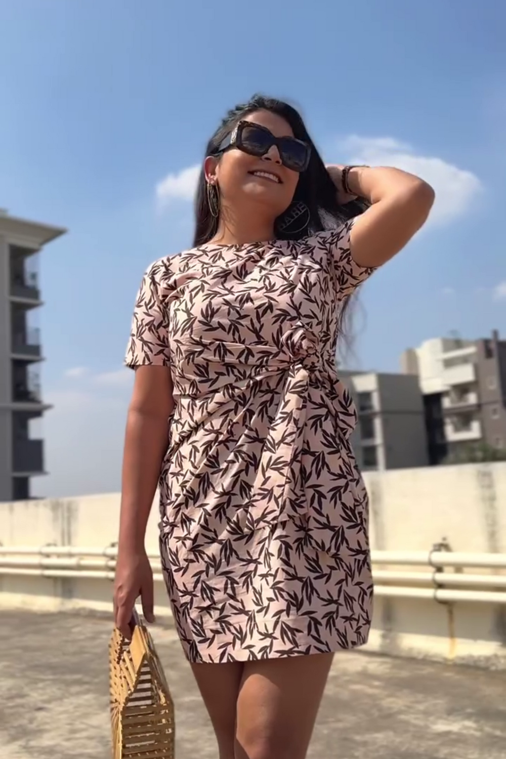 The Garden Breeze Waist Knot Dress