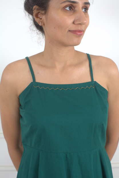Myrtle Green Peplum Top