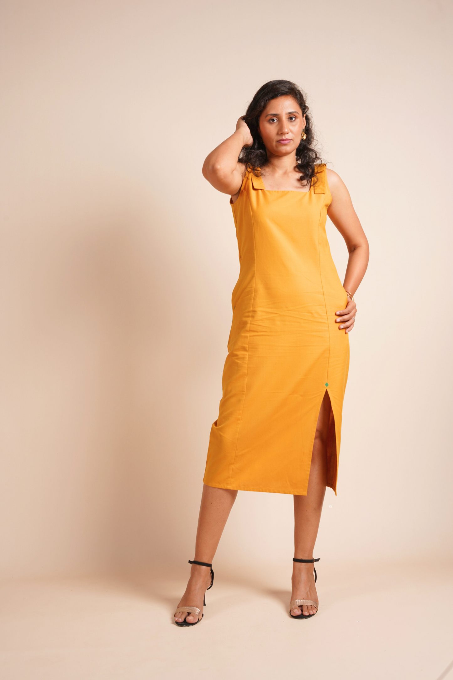 Marigold Muse Slit Dress