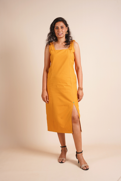Marigold Muse Slit Dress