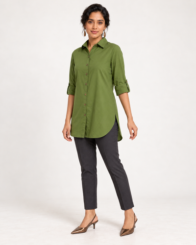 Lime Green Tunic Shirt