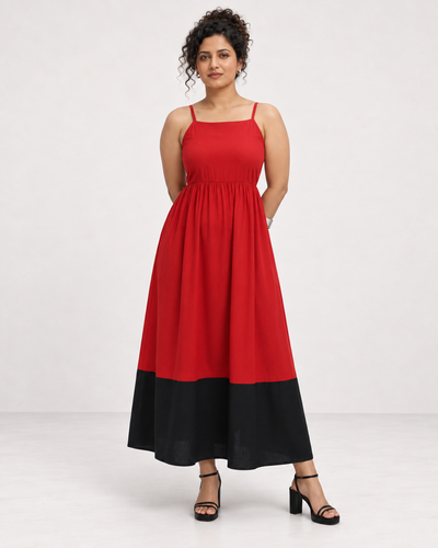 Red & Black Equinox Dress