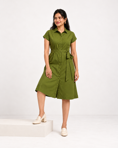 Authority In Motion Lime Green Dress | Vibrant Hourglass Fit