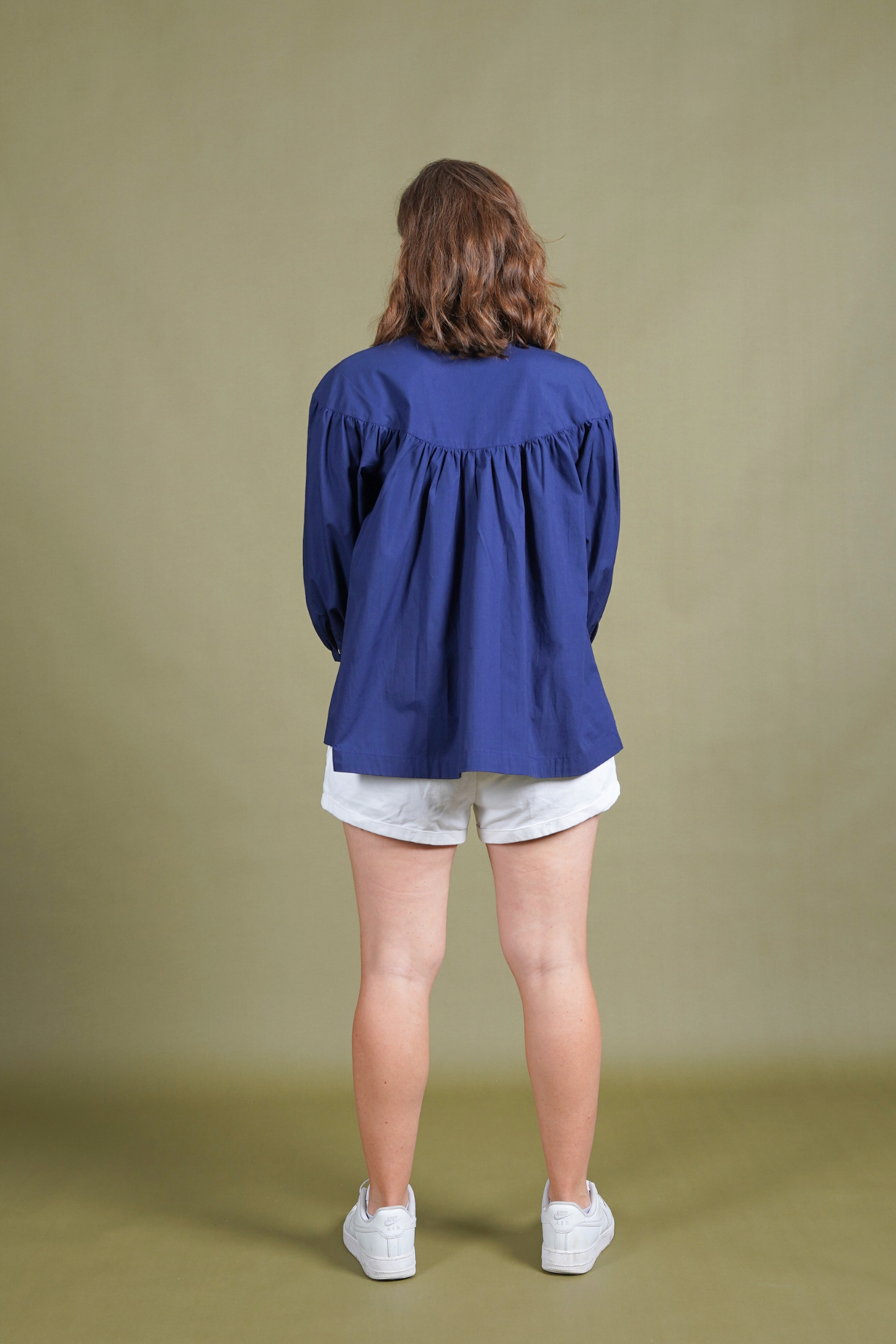 Twilight Blue Yoke Blouse