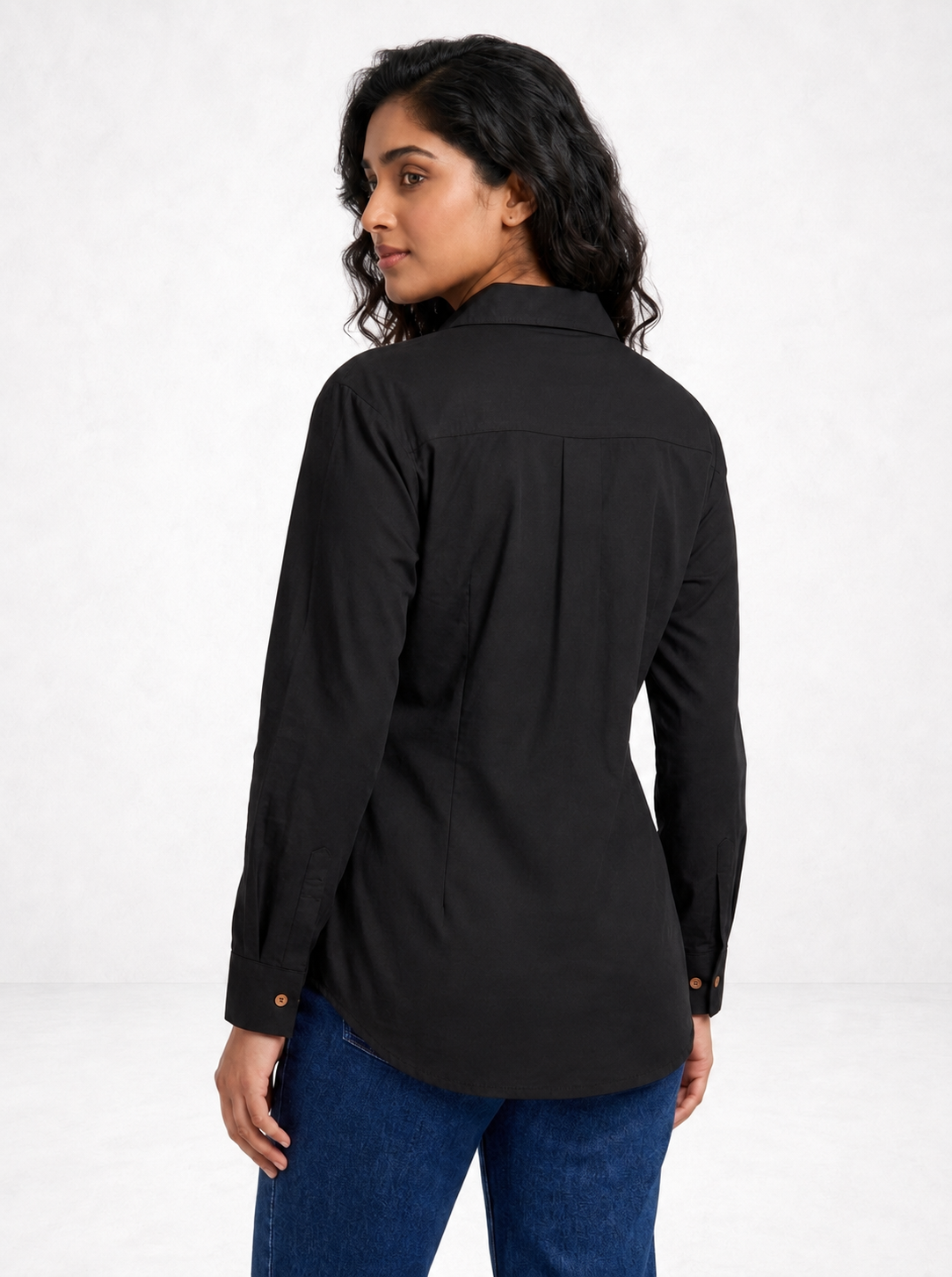 Embroidered Black Luxe Timeless Style Shirt