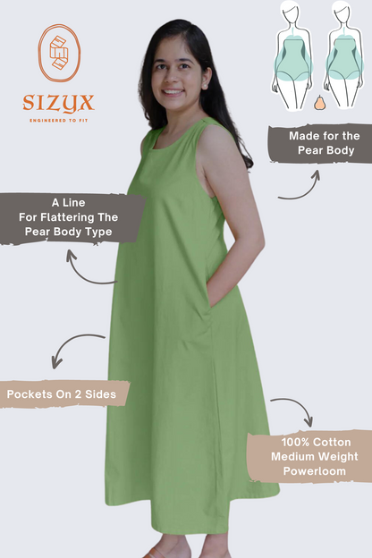 Sage Green Sleeveless Maxi Dress