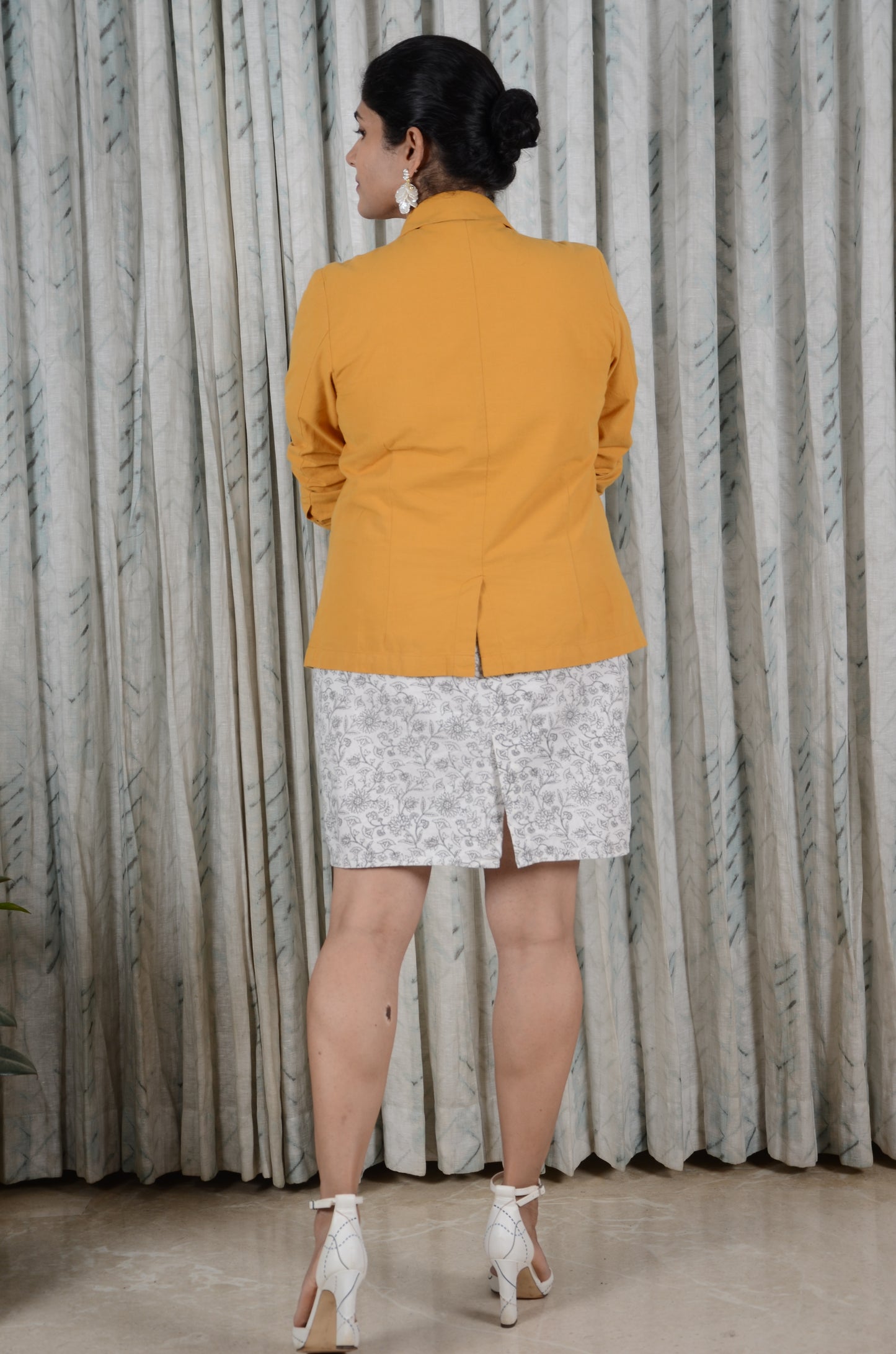 Ochre Frame Blazer