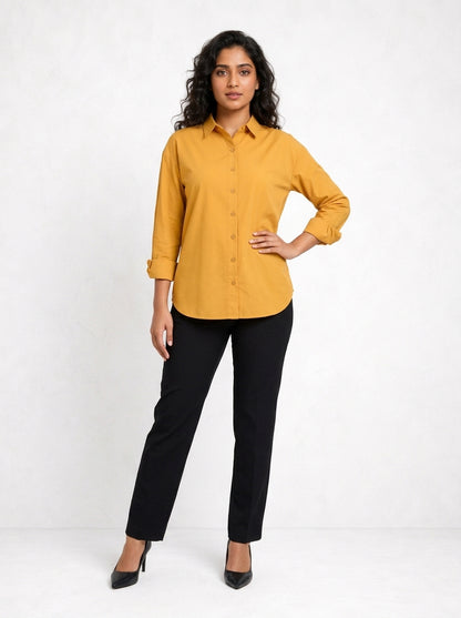 Ochre Luxe Timeless Style Shirt