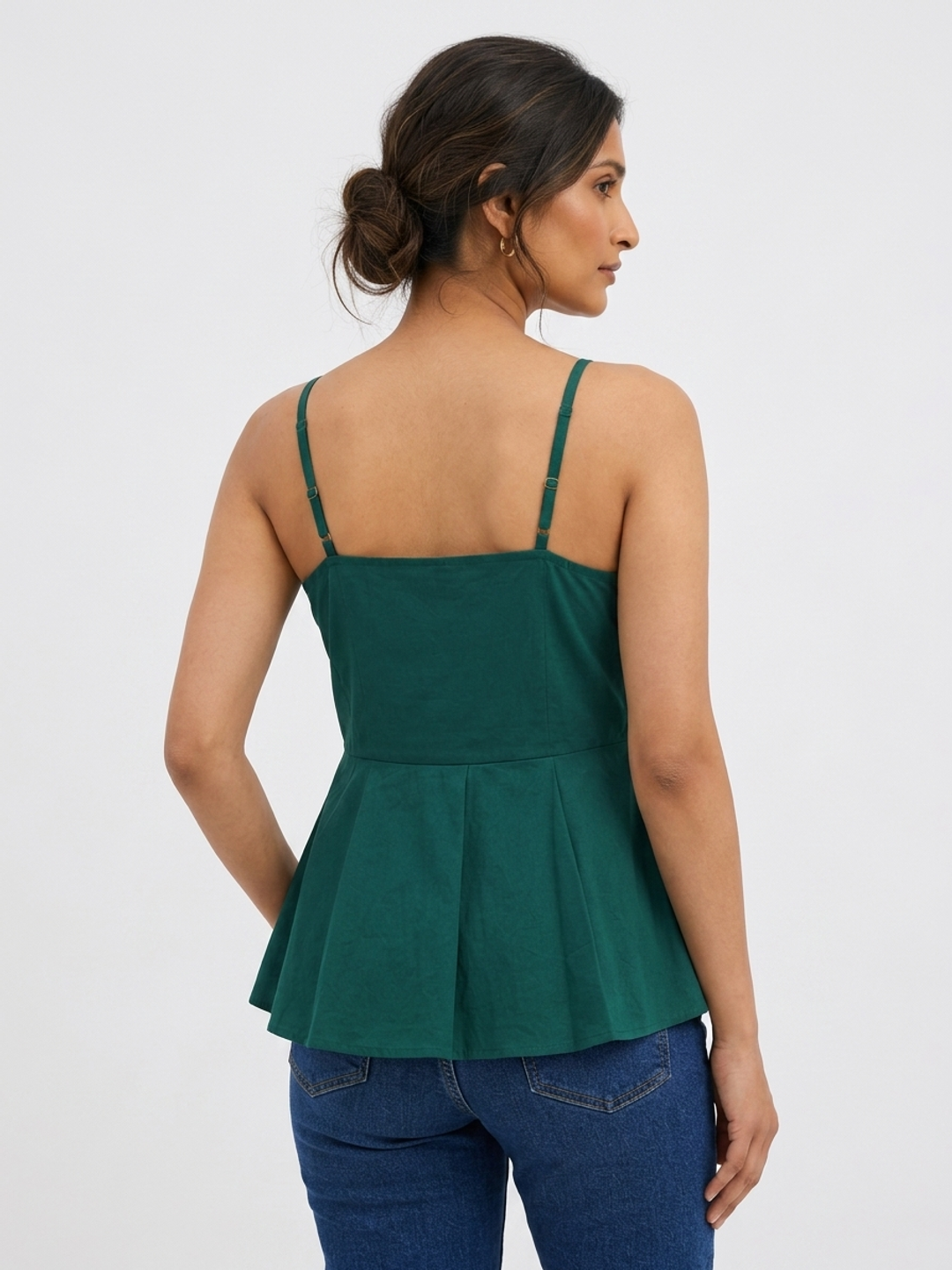 Myrtle Green Peplum Top