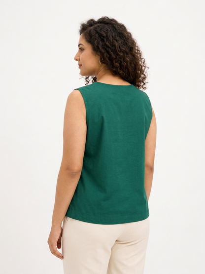 Myrtle Green Elevated Ease Top