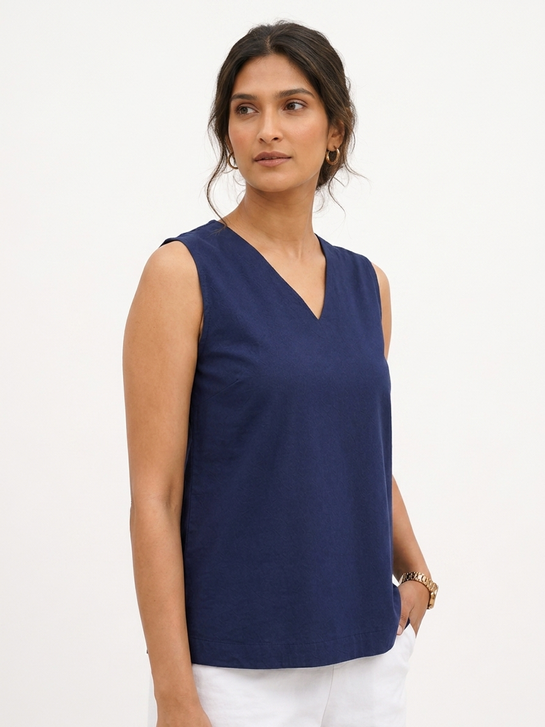 Navy Elevated Ease Top