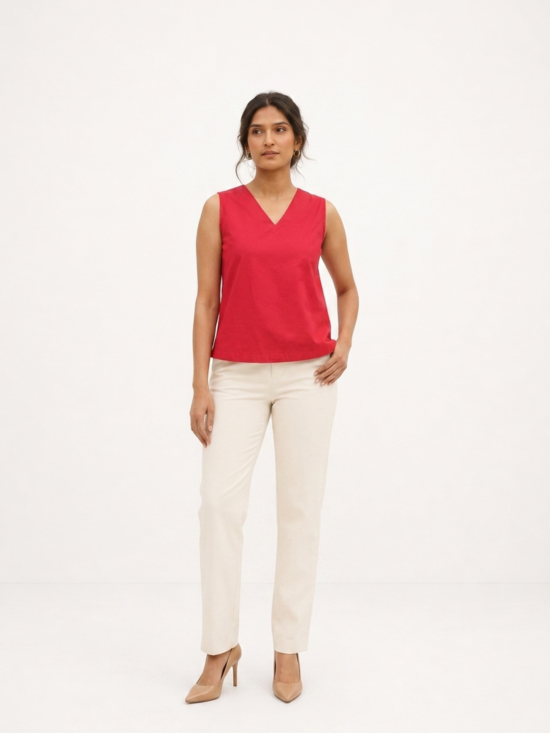 Red Elevated Ease Top