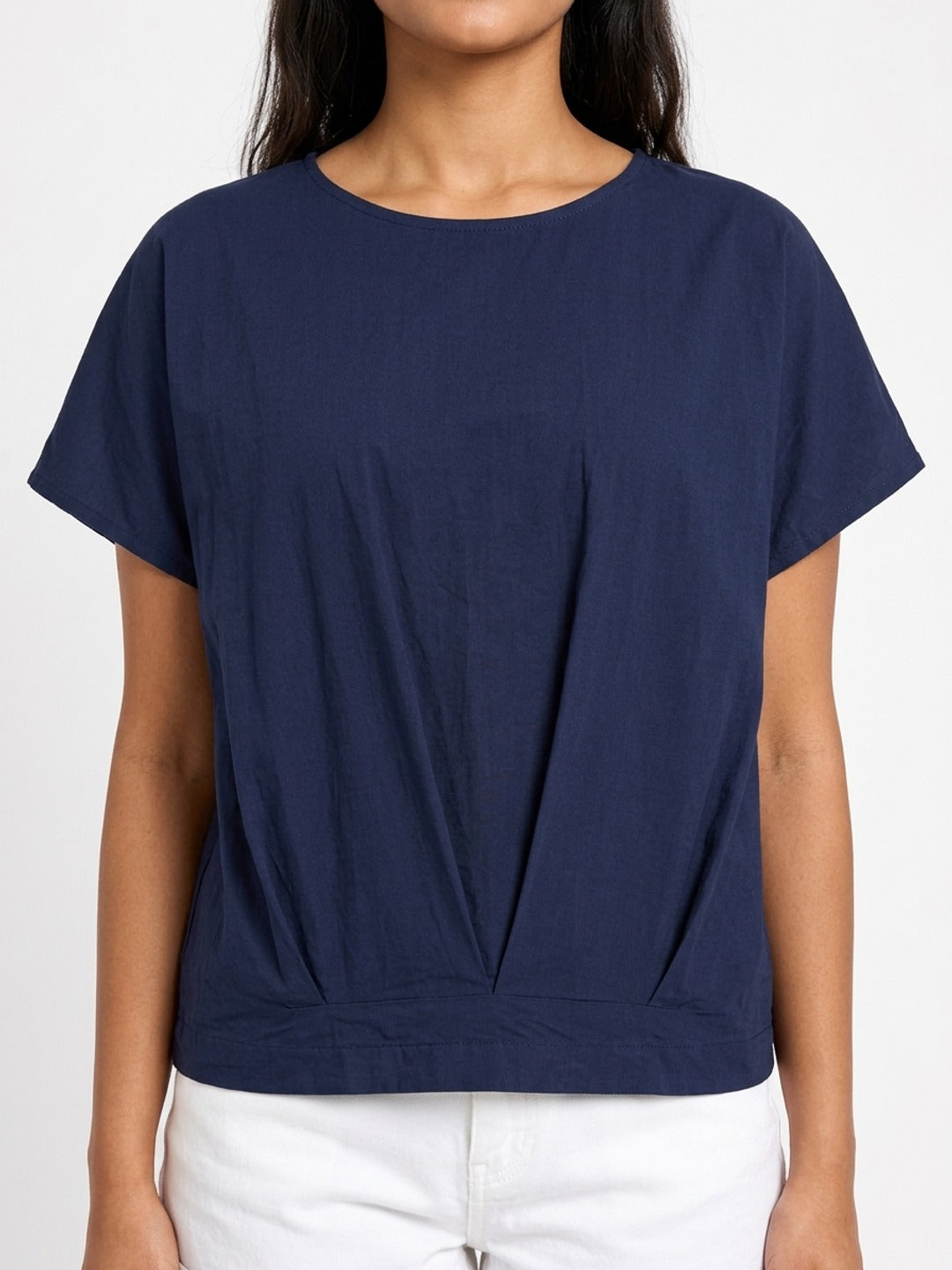 Navy Kaftan Top