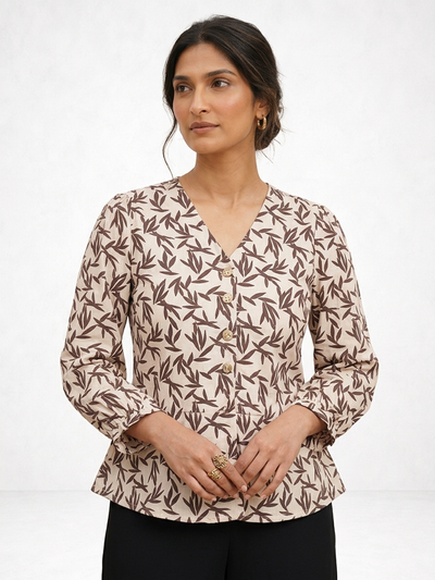 Autumn Breeze Peplum Top