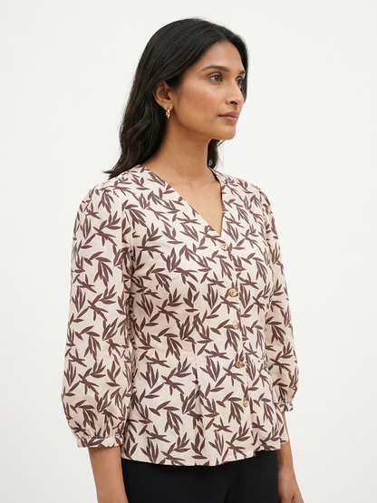 Autumn Breeze Peplum Top