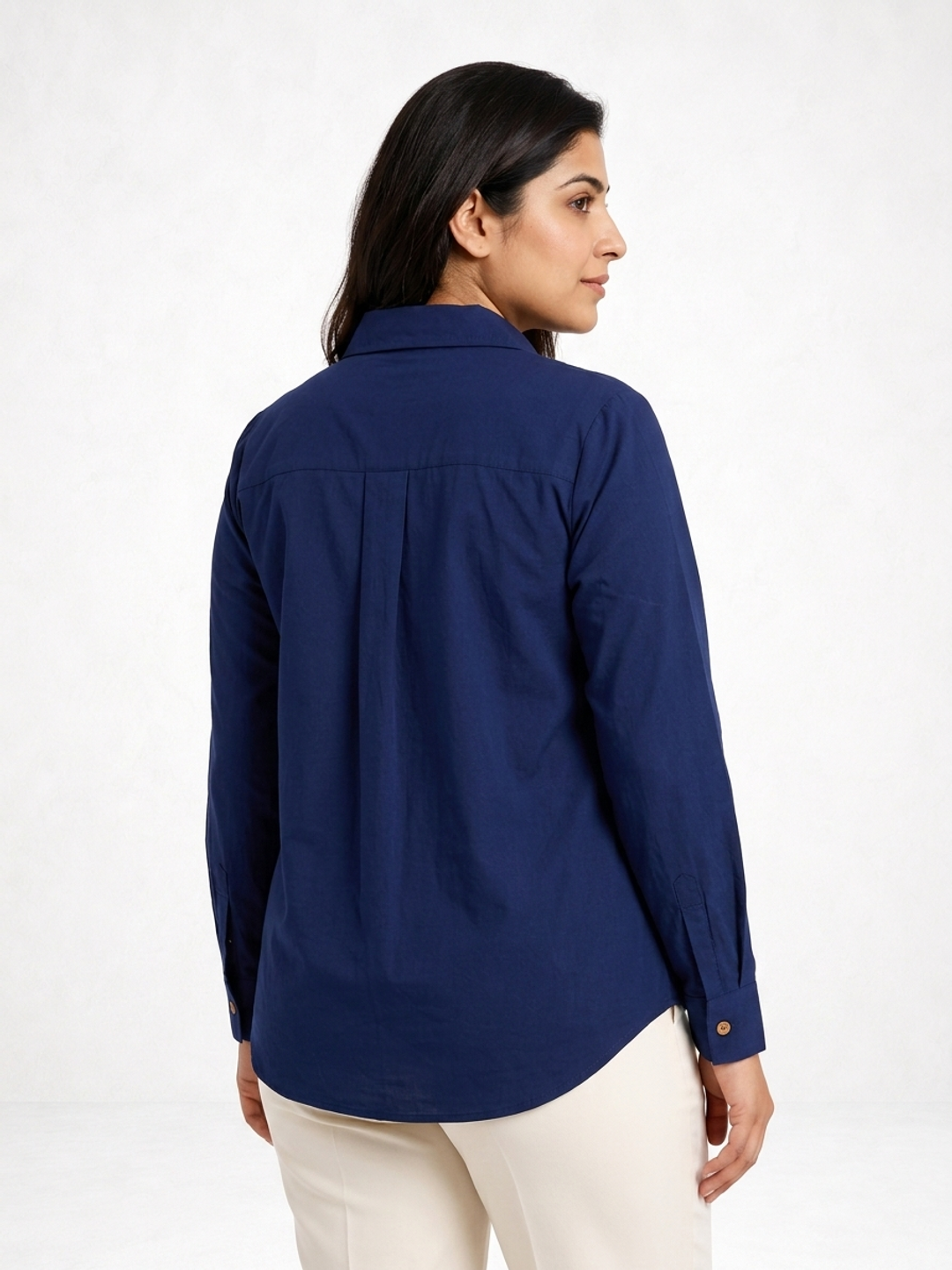 Navy Luxe Timeless Style Shirt