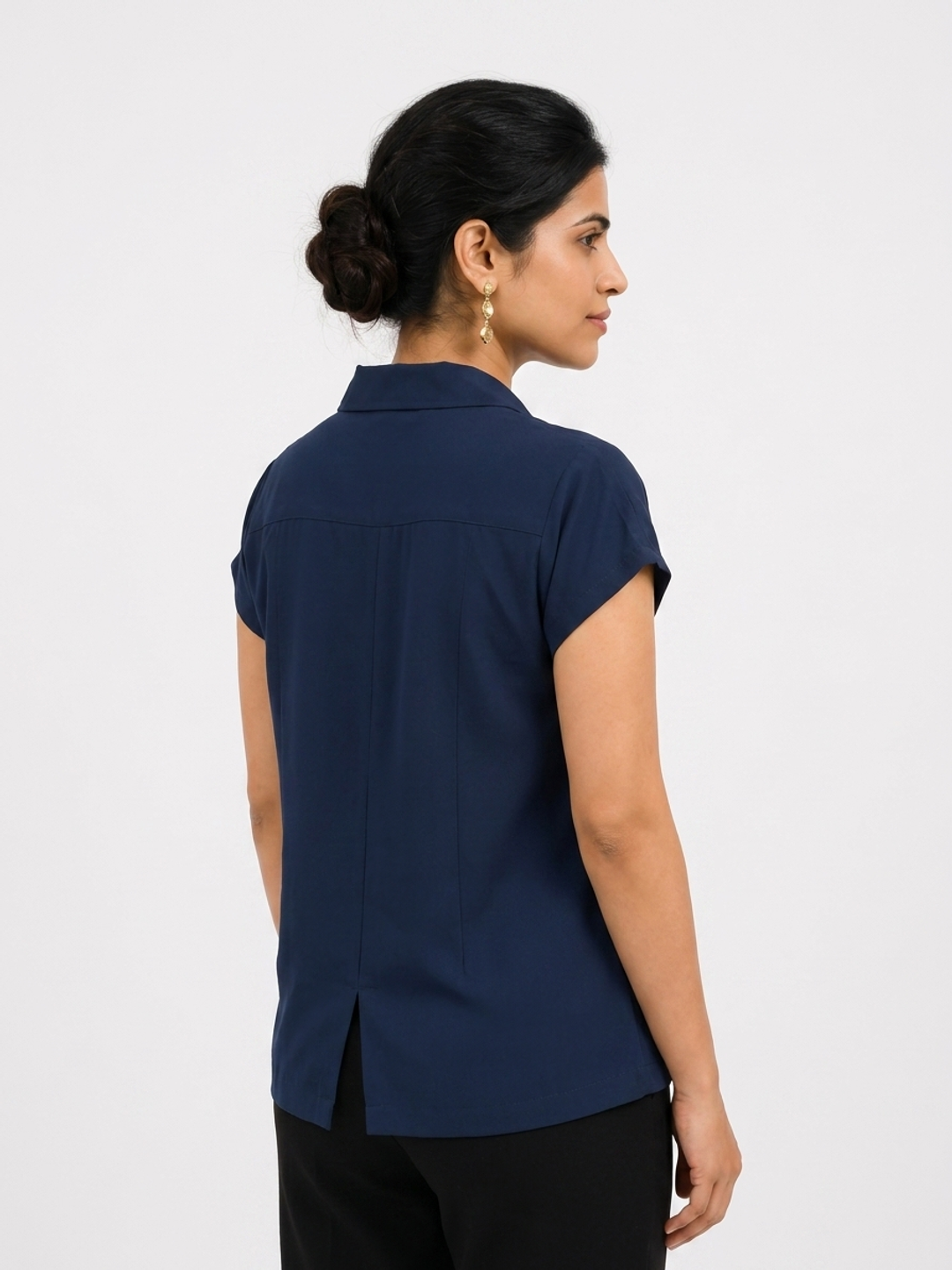 Twilight Blue Notch Collar Shirt