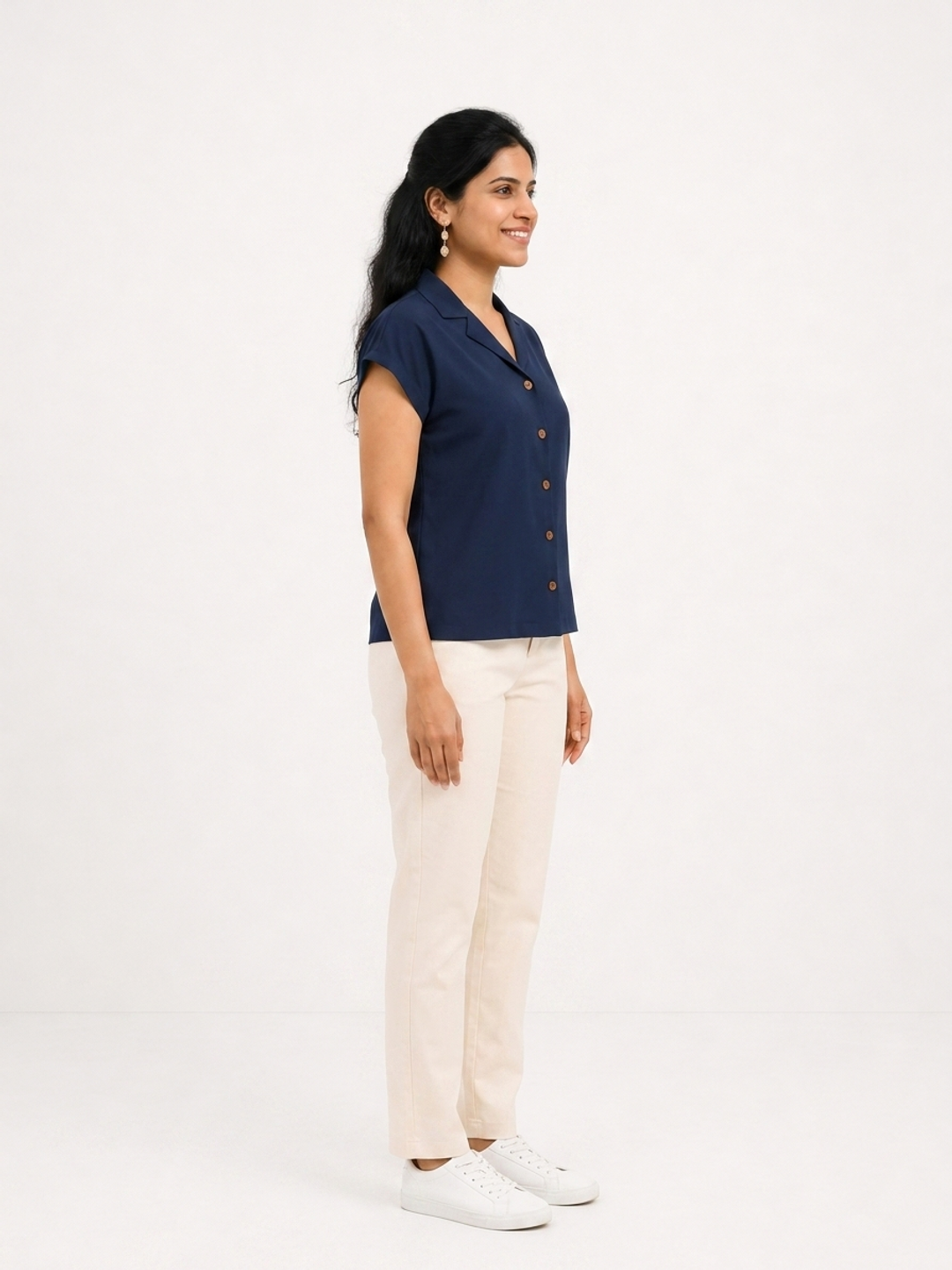 Twilight Blue Notch Collar Shirt