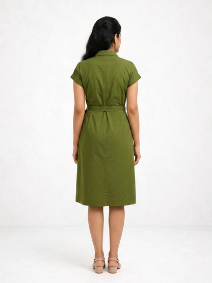 Authority In Motion Lime Green Dress | Vibrant Hourglass Fit