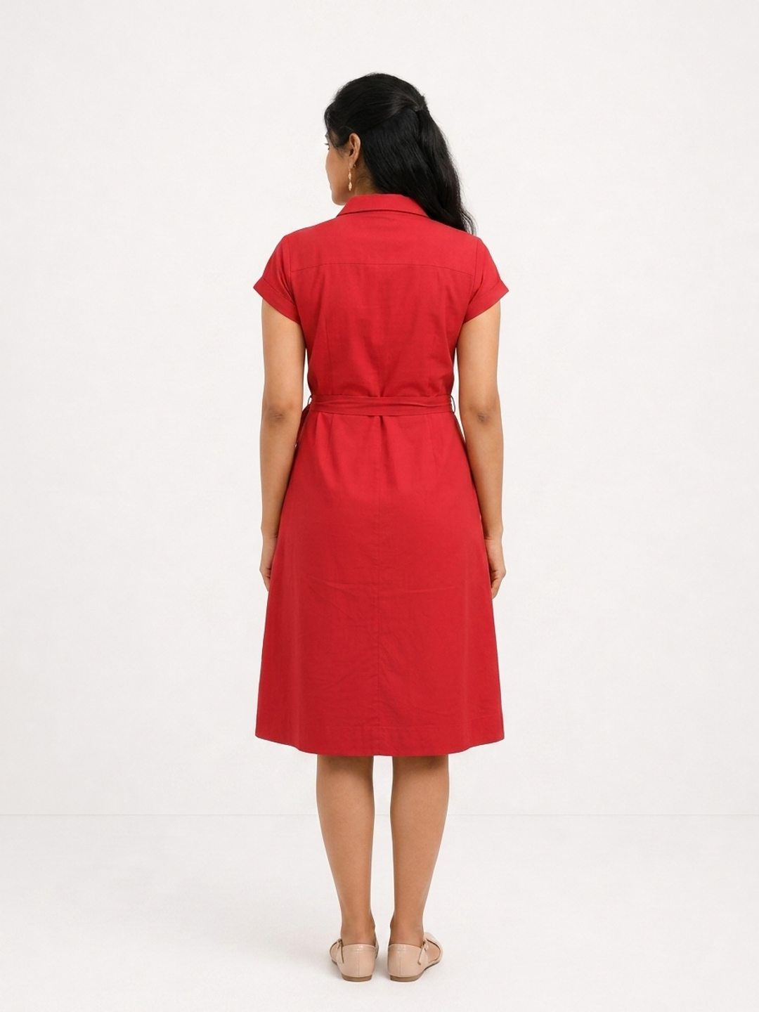 Authority In Motion Red dress | Bold Pear Shape Essential