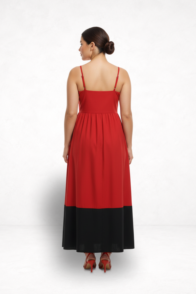 Black & Red Equinox Dress | Rectangle Shape Authority