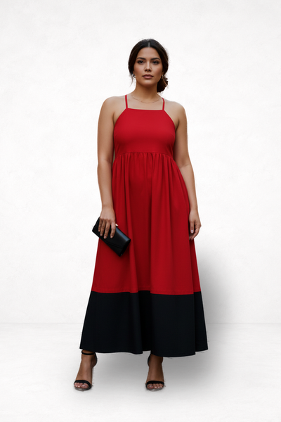 Black & Red Equinox Dress | Rectangle Shape Authority