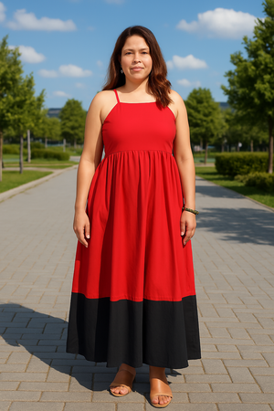 Black and Red Equinox Dress