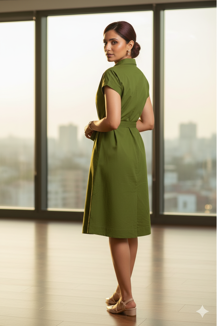 Authority In Motion Lime Green Dress | Vibrant Hourglass Fit