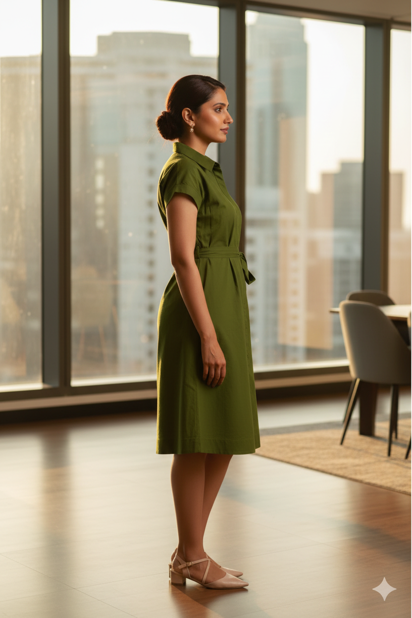 Authority In Motion Lime Green Dress | Vibrant Hourglass Fit
