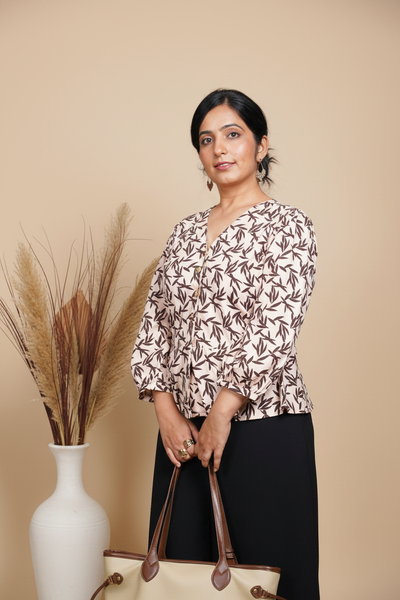 Autumn Breeze Peplum Top