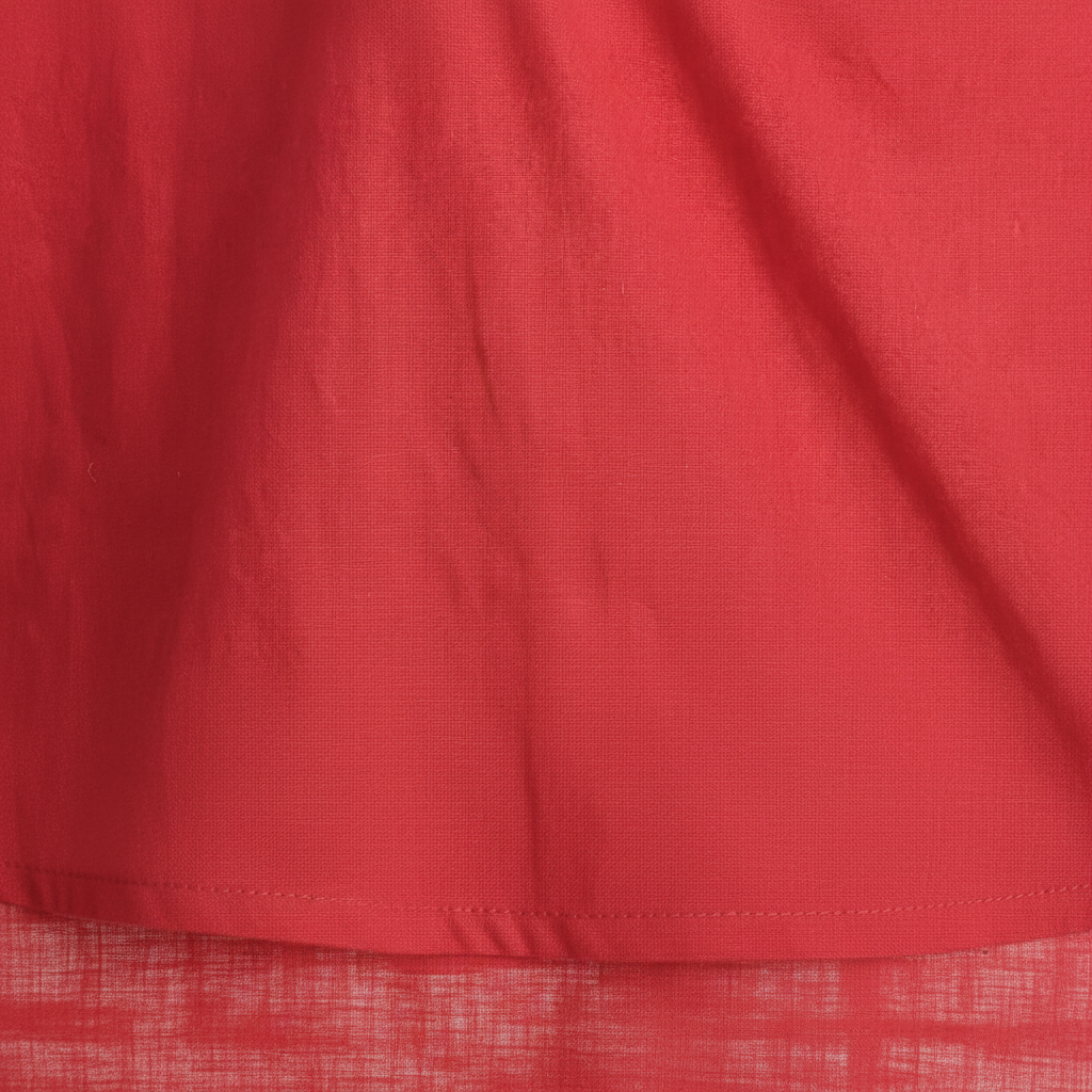 Red Peplum Top