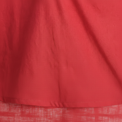 Red Peplum Top